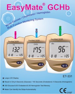 Glucose, Cholesterol and Hemoglobin Monitoring Kit