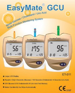Glucose, Cholesterol and Uric Acid Monitoring Kit